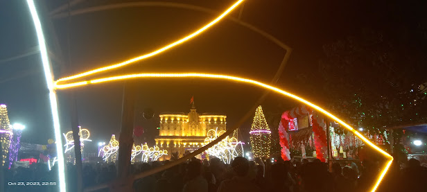 Durga Puja Hazaribagh illuminated pandal