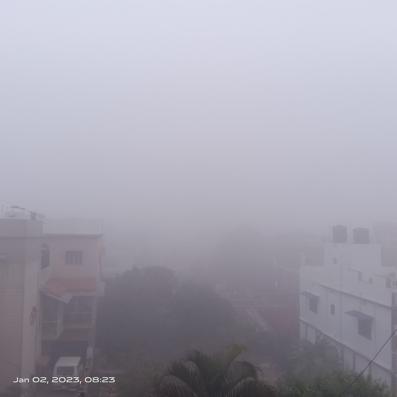 Misty morning in Hazaribagh city
